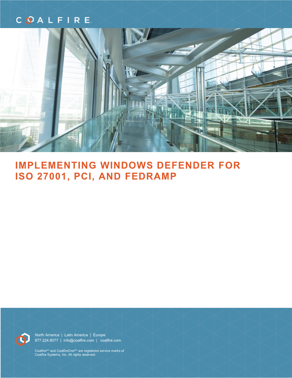 Windows Defender and ISO 27001, PCI and Fedramp