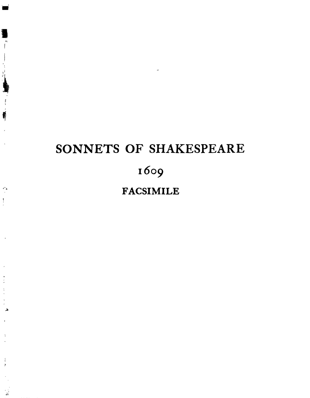 Sonnets of Shakespeare