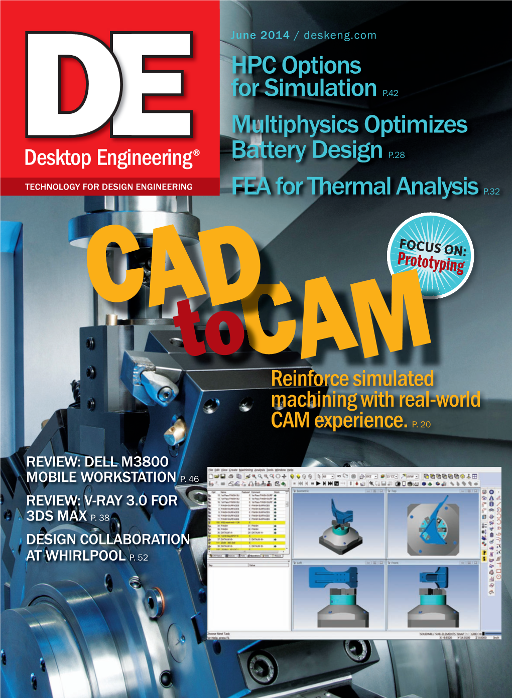 HPC Options for Simulation P.42 Multiphysics Optimizes Battery Design P.28