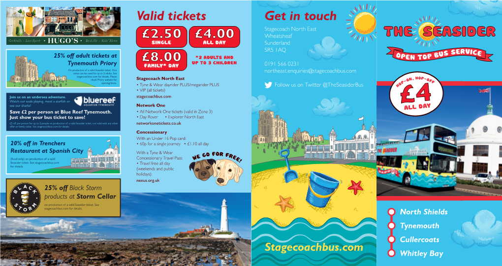 Seasider Timetable Leaflet