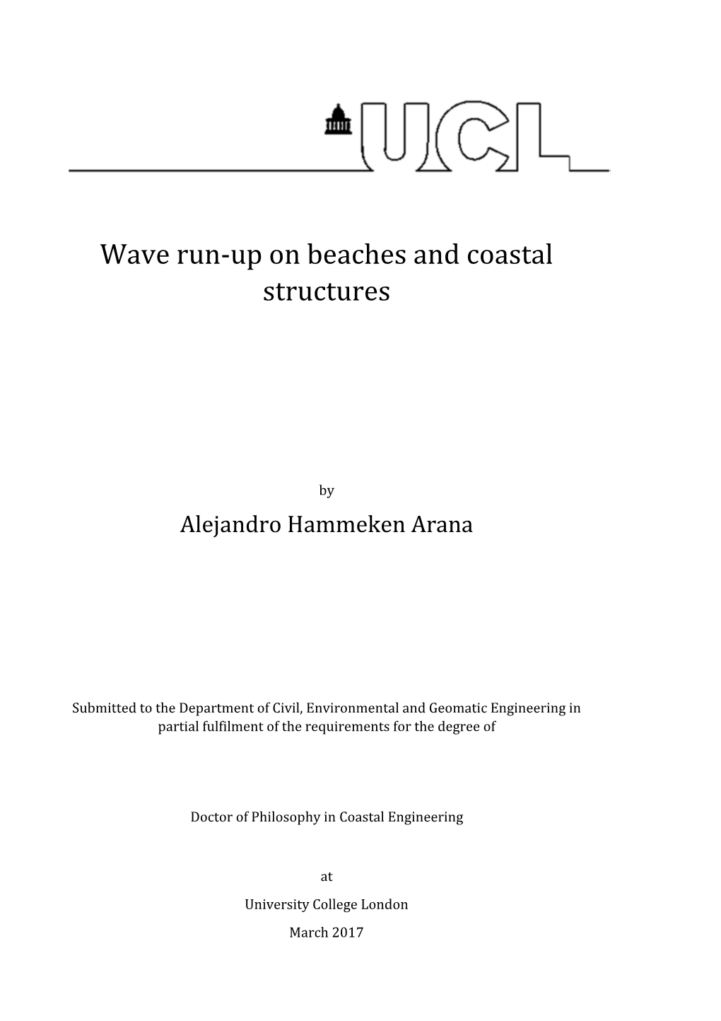 Wave Run-Up on Beaches and Coastal Structures