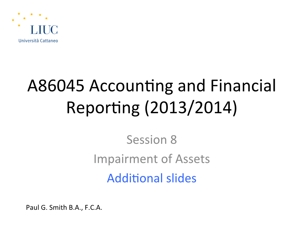 A86045 Accounwng and Financial Reporwng (2013/2014)
