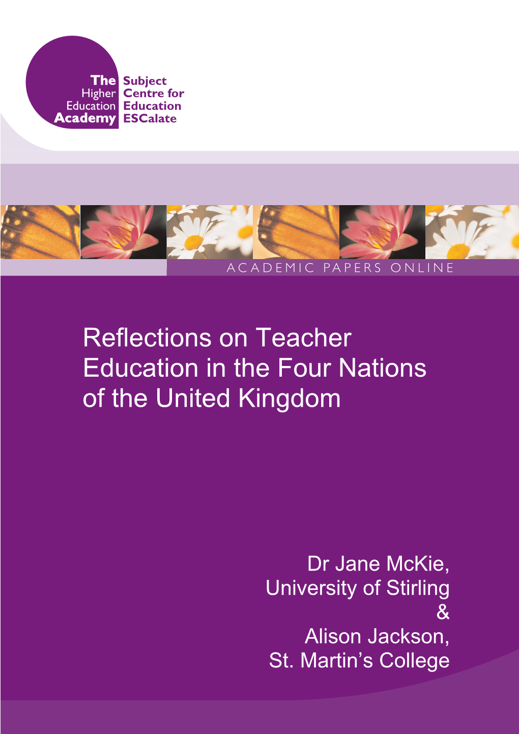 Initial Teacher Education in the Four Nations of the United Kingdom