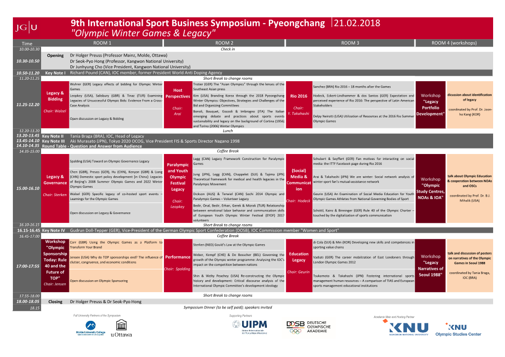 9Th International Sport Business Symposium