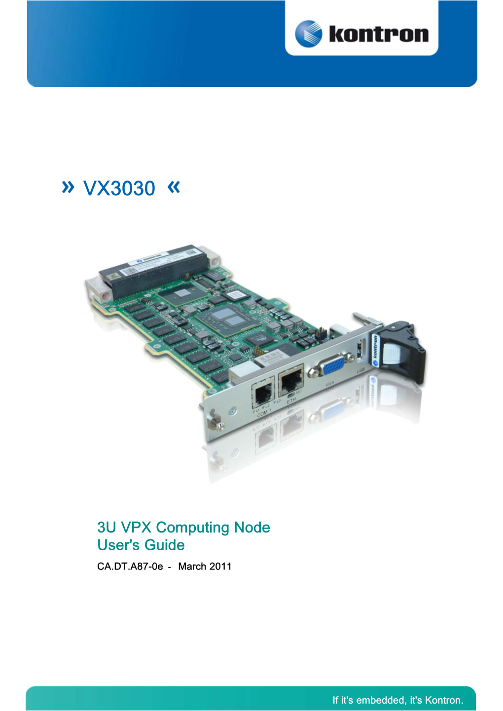 3U VPX Computing Node User's Guide