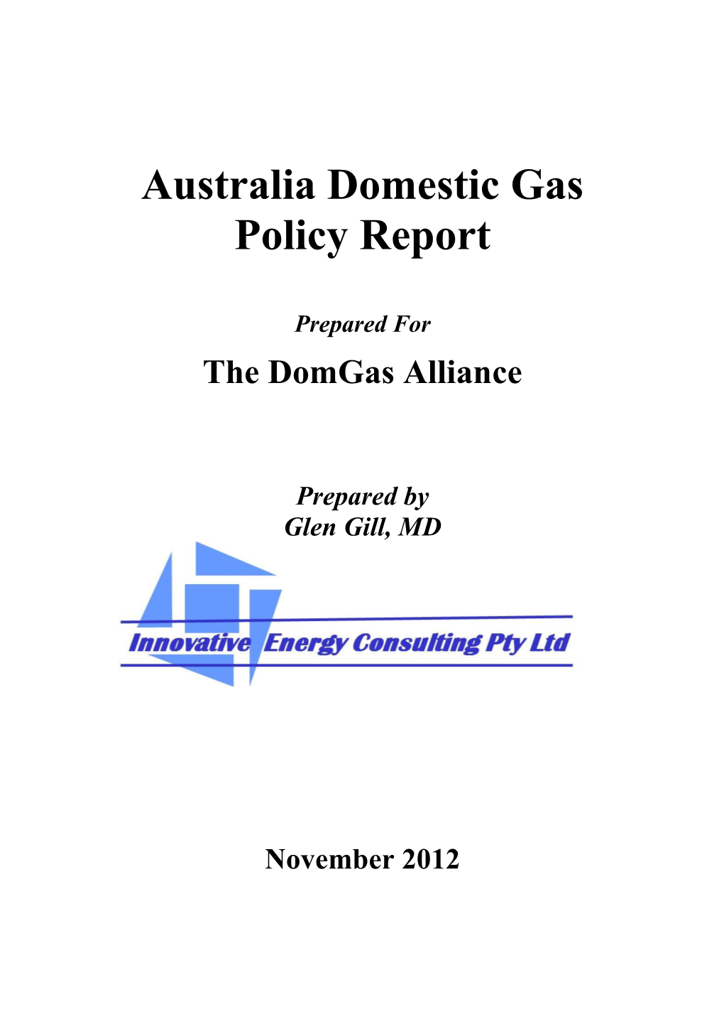 Australia Gas Policy