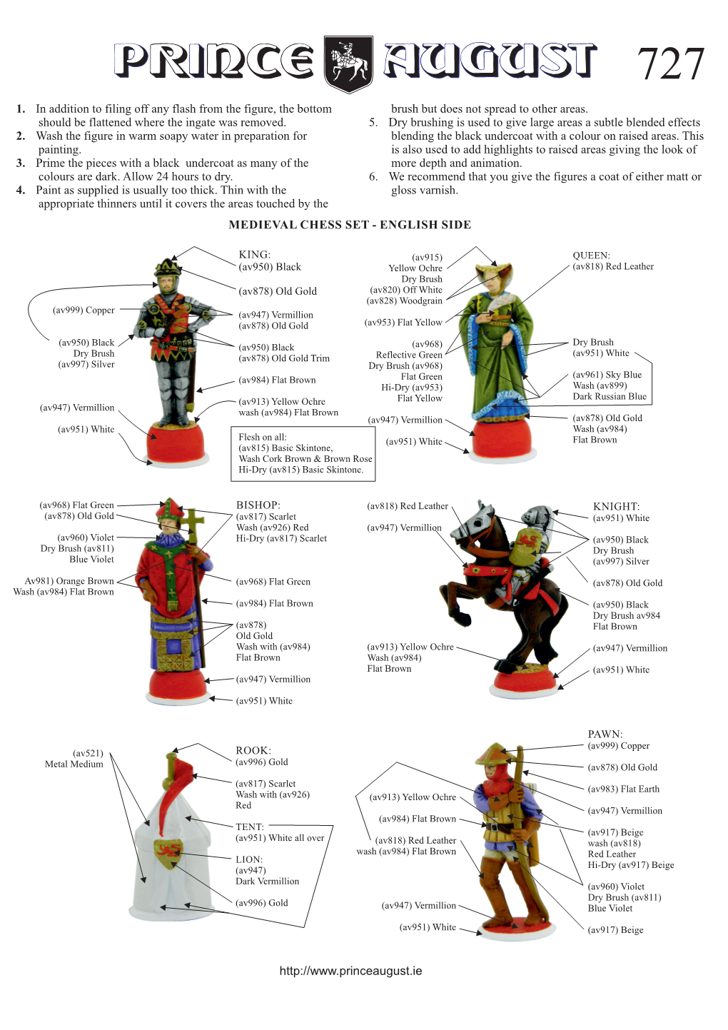 1. in Addition to Filing Off Any Flash from the Figure, the Bottom Should Be Flattened Where the Ingate Was Removed. 2. Wash