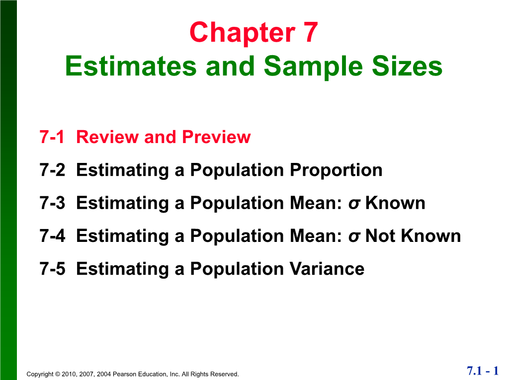 Confidence Interval for Estimating a Population Proportion P