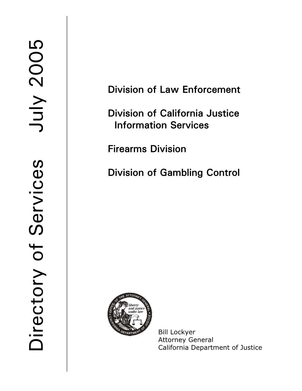 Department of Justice-Directory of Services