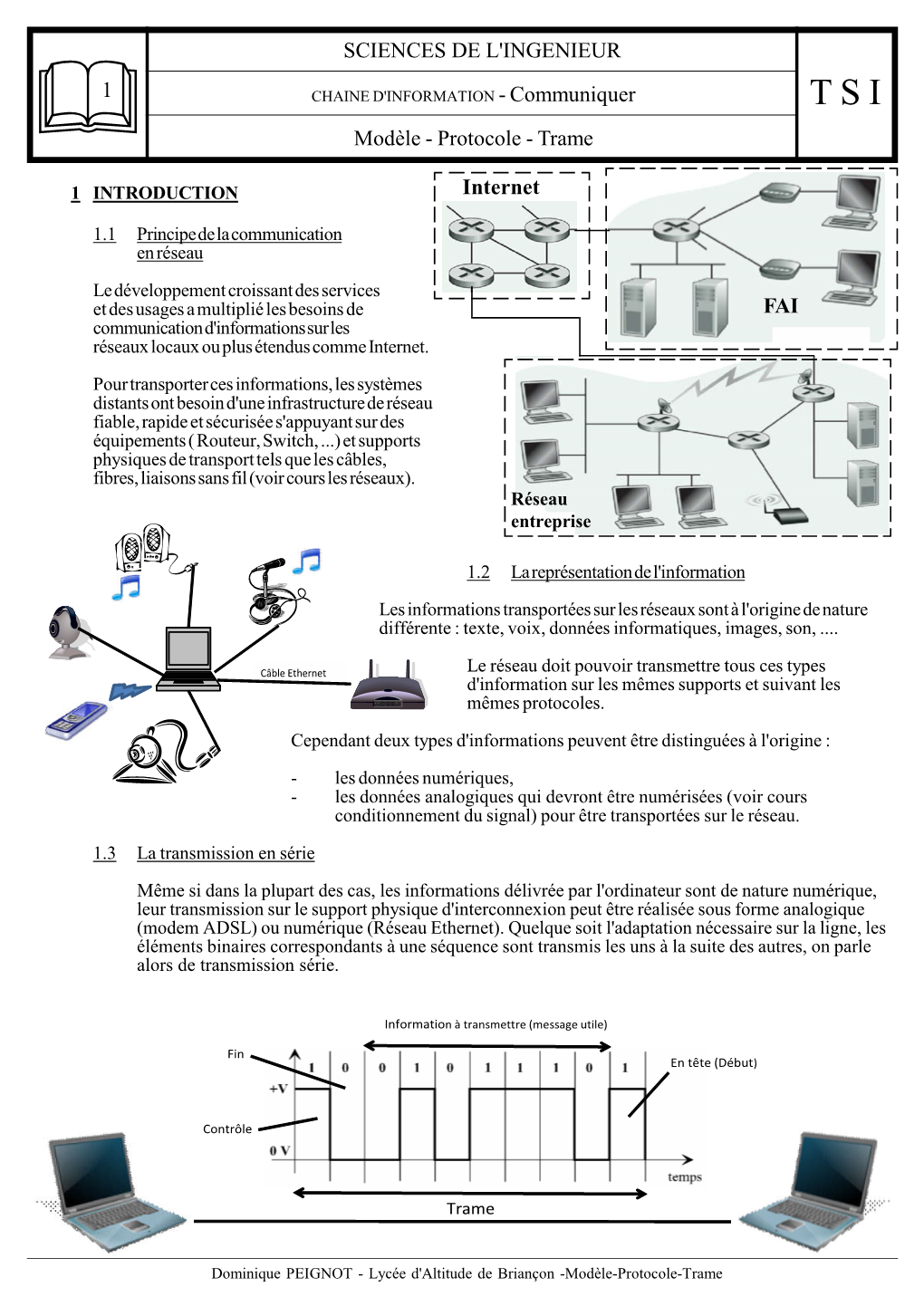 SCIENCES DE L'ingenieur Modèle