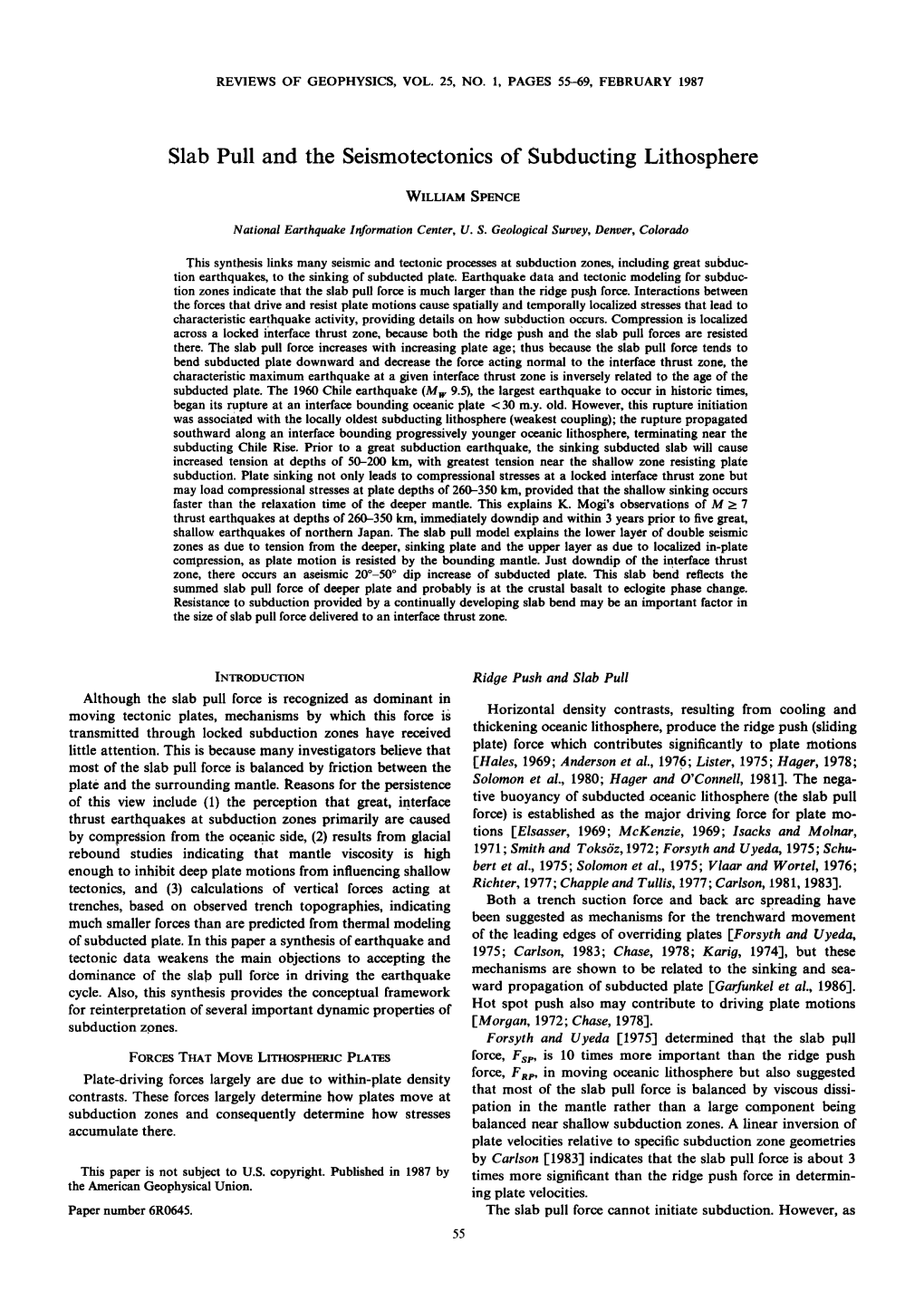 Slab Pull and the Seismotectonics of Subducting Lithosphere