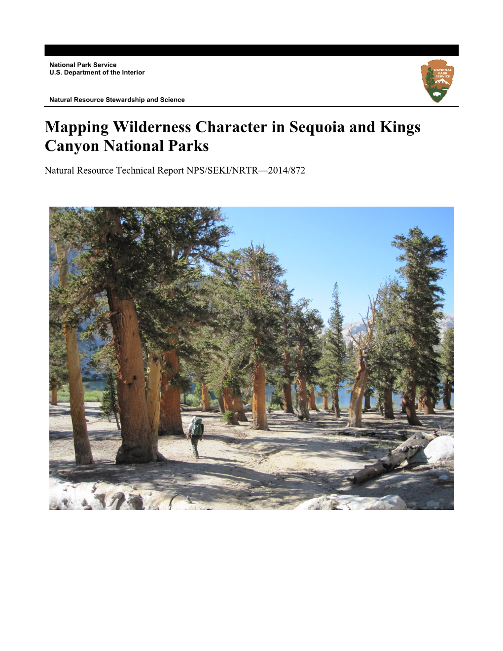 Mapping Wilderness Character in Sequoia and Kings Canyon National Parks