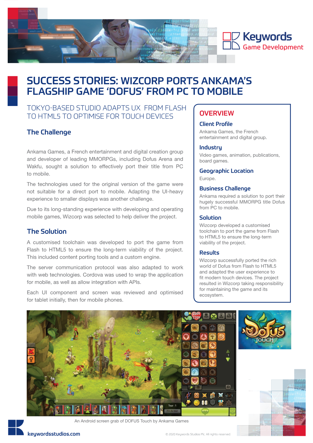 Wizcorp Ports Ankama's Flagship Game