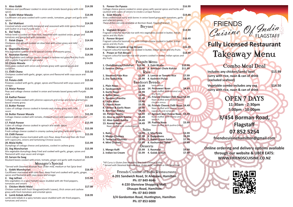 Takeaway Menu with a Subtle Fragrance of Rose Water 10