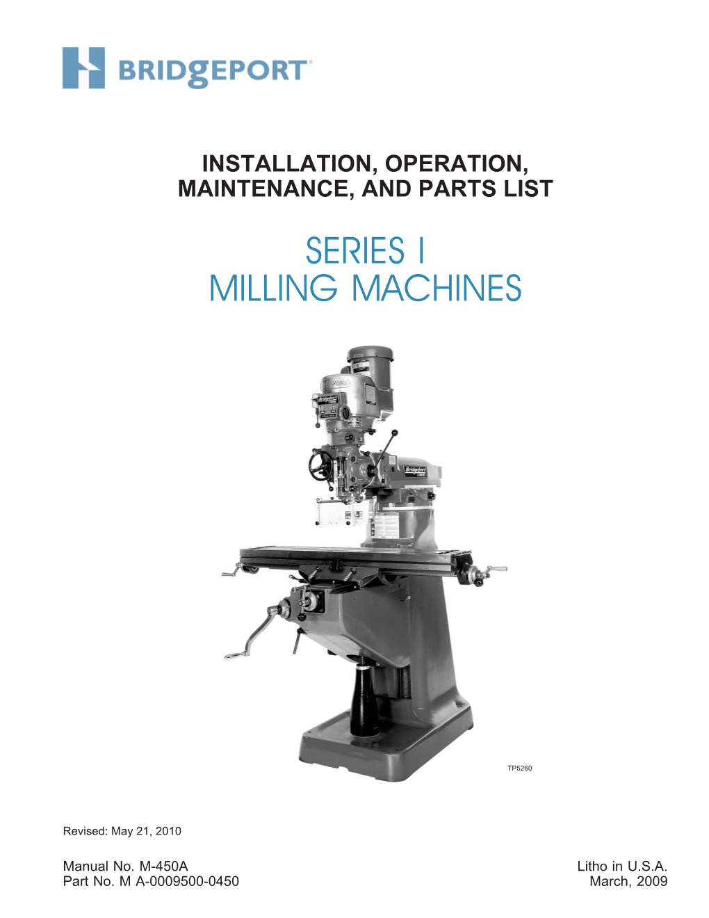 Series I Milling Machines