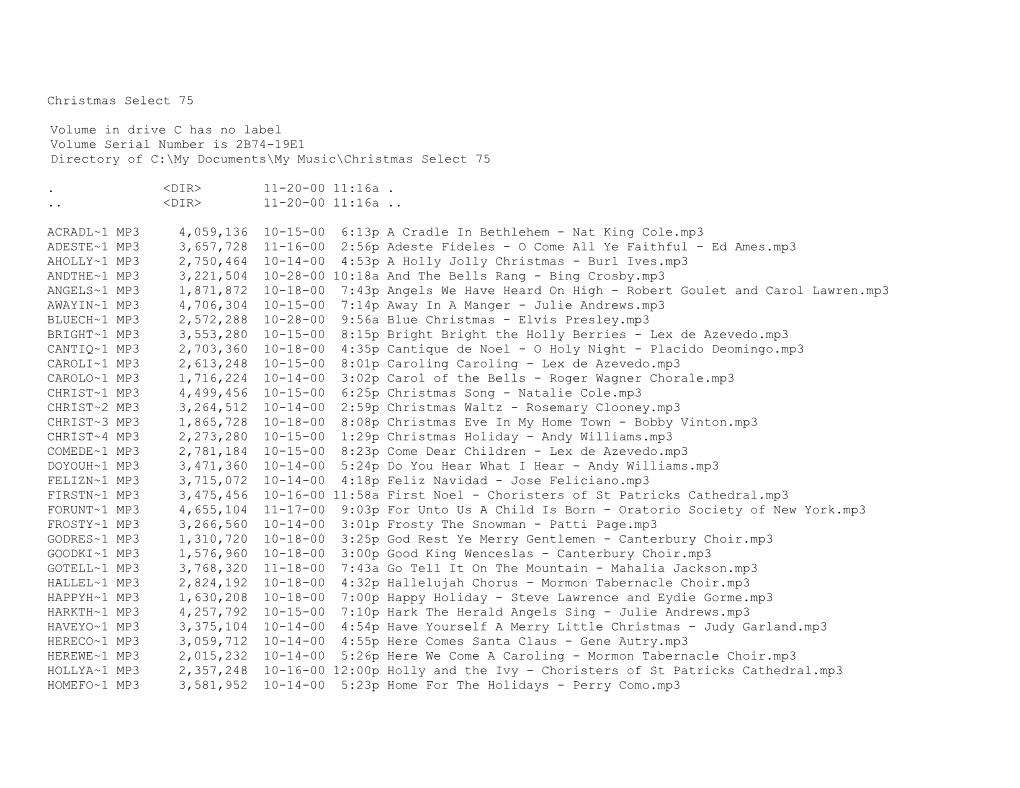 Volume in Drive C Has No Label