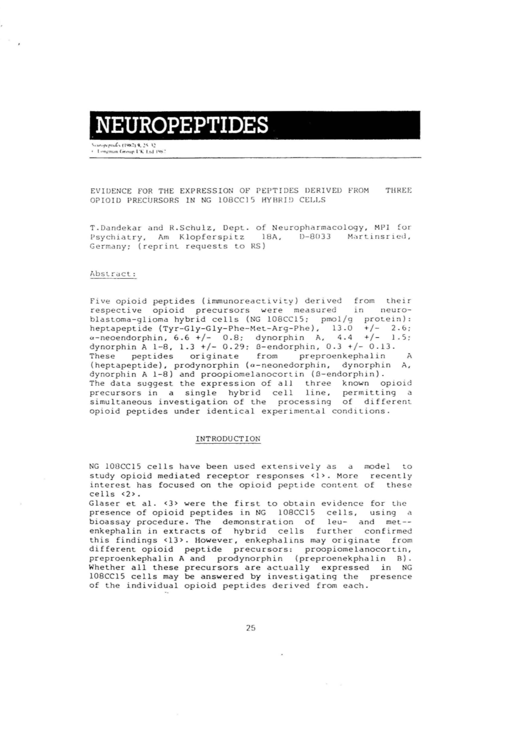 Neuropeptides