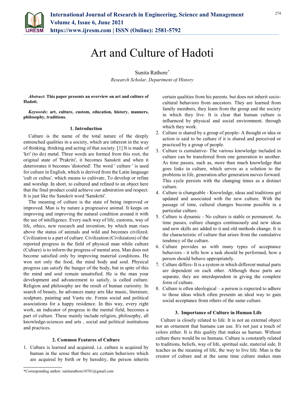 Art and Culture of Hadoti