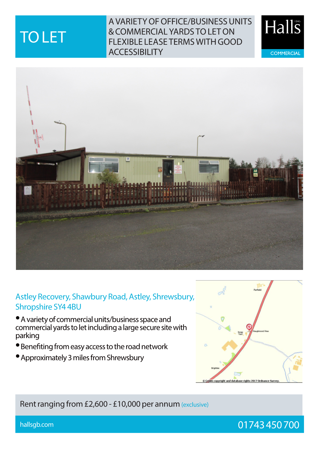 A Variety of Office/Business Units & Commercial Yards to Let on Flexible Lease Terms with Good Accessibility