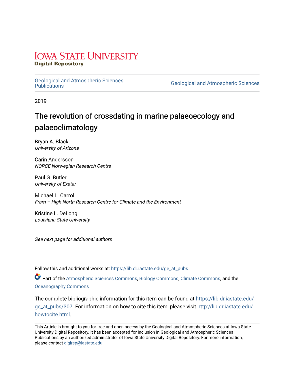 The Revolution of Crossdating in Marine Palaeoecology and Palaeoclimatology