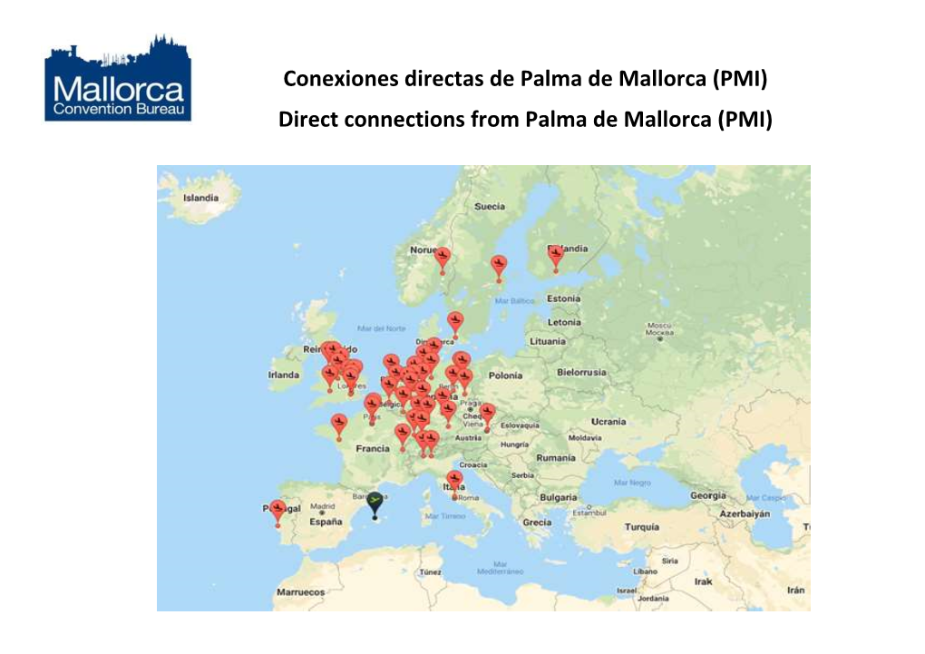 Conexiones Directas De Palma De Mallorca (PMI) Direct Connections from Palma De Mallorca (PMI)