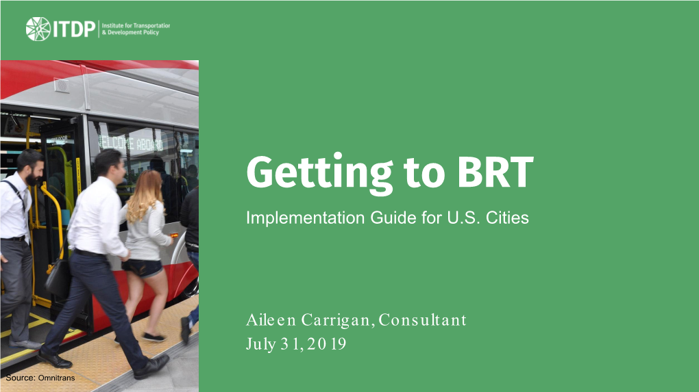 Getting to BRT Implementation Guide for U.S