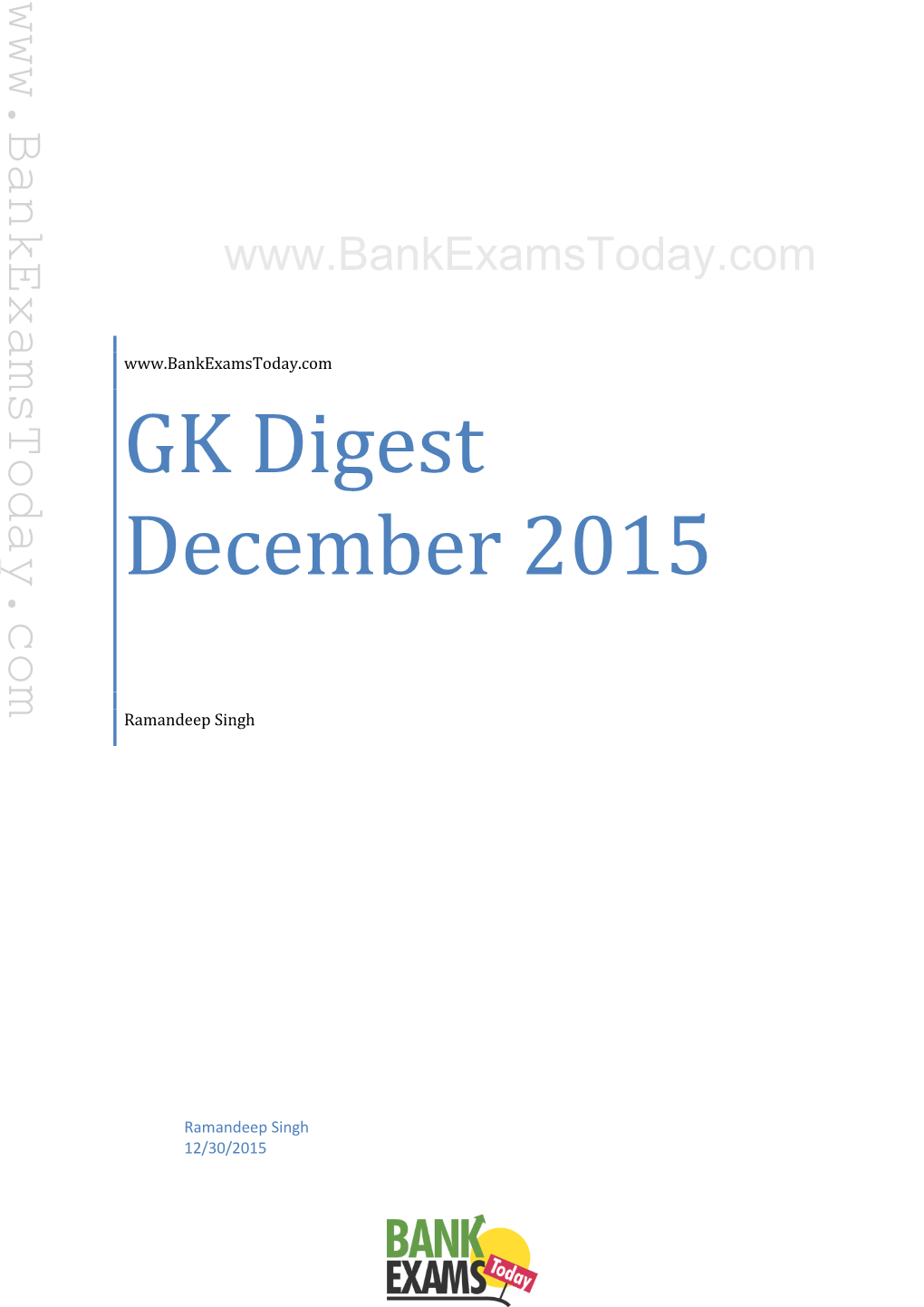 GK Digest December 2015
