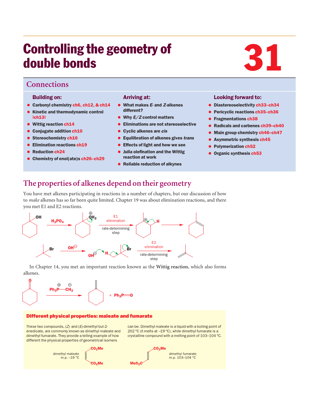 Controlling the Geometry of Double Bonds 31 Connections