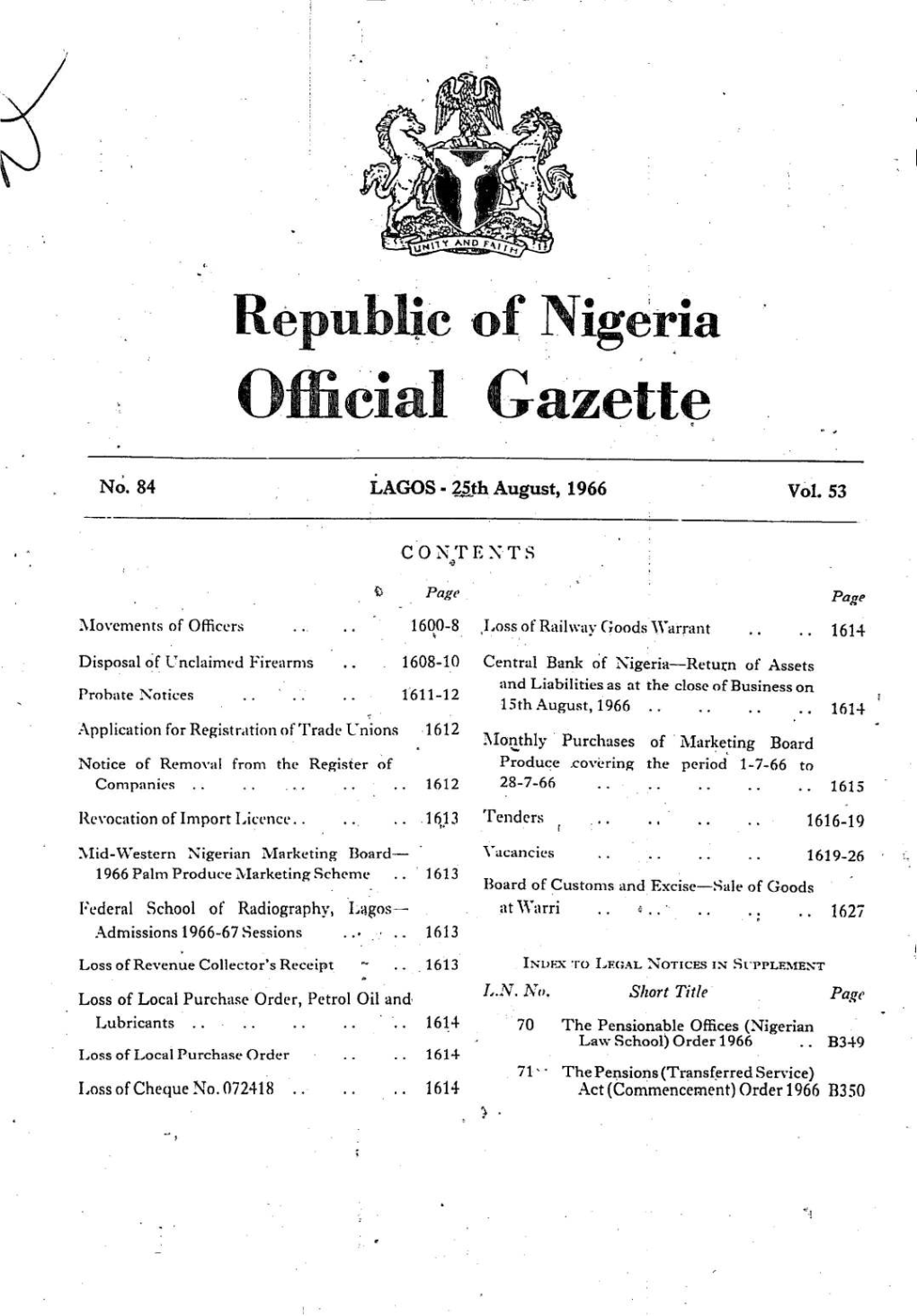 Republic Ofniigeria