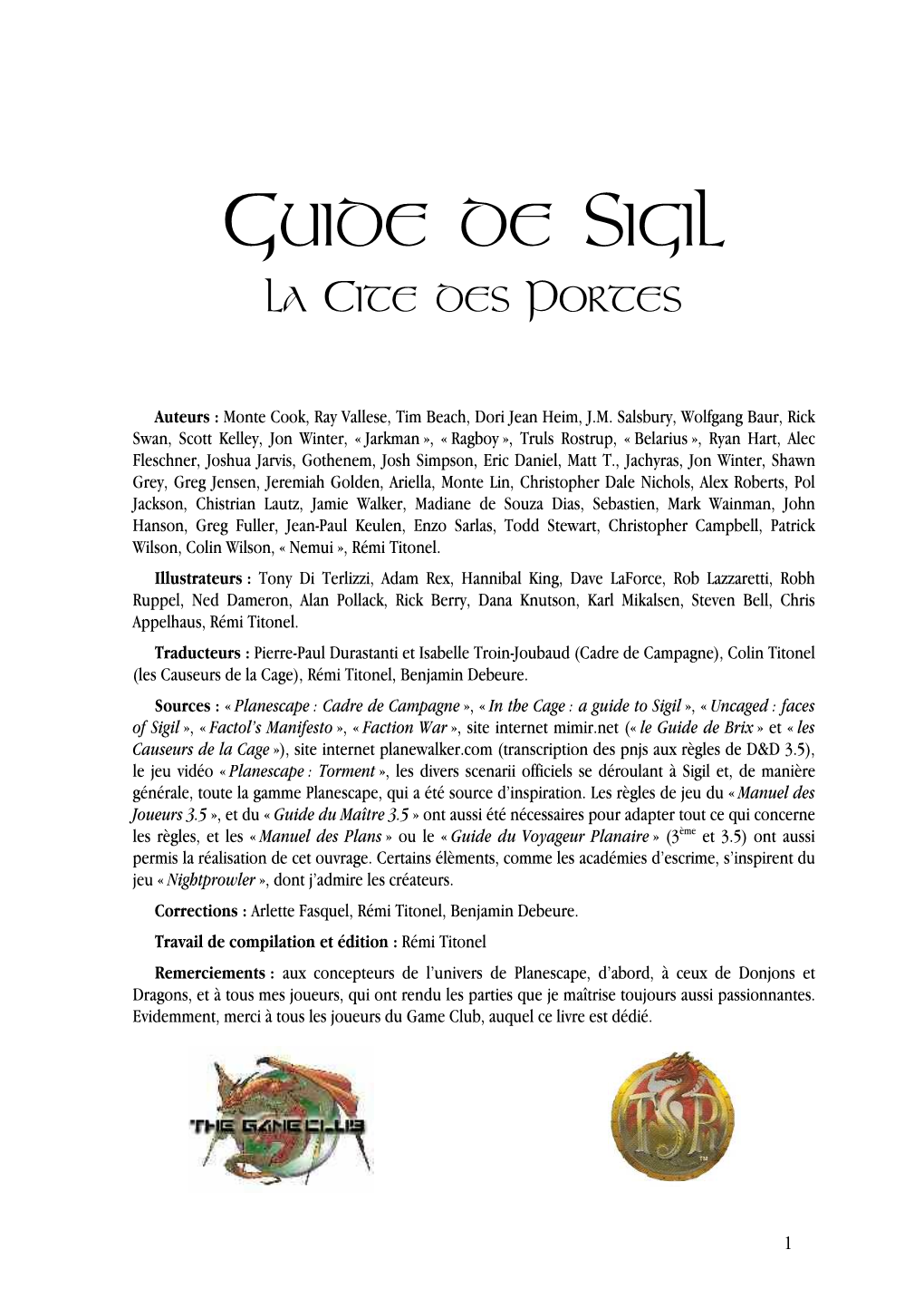 Guide De Sigil La Cite Des Portes