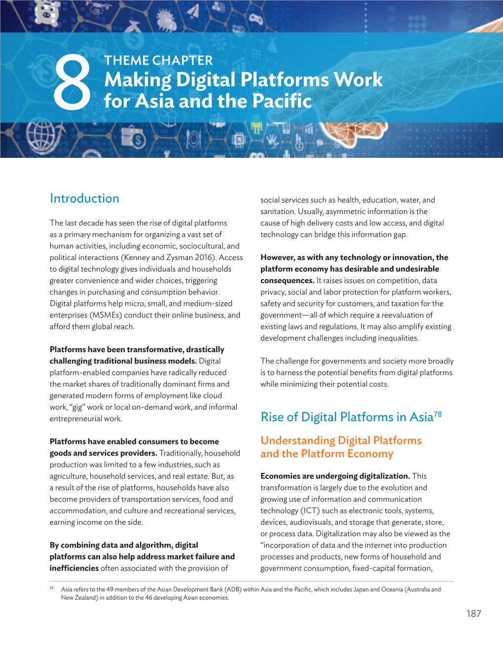 Making Digital Platforms Work for Asia and the Pacific 189