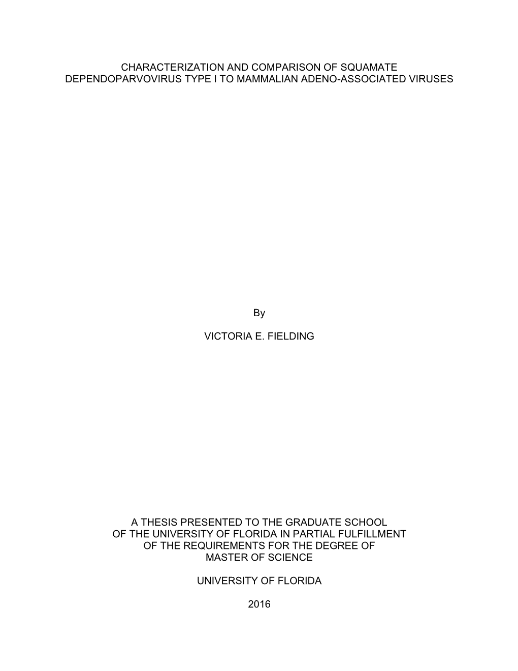 University of Florida Thesis Or Dissertation