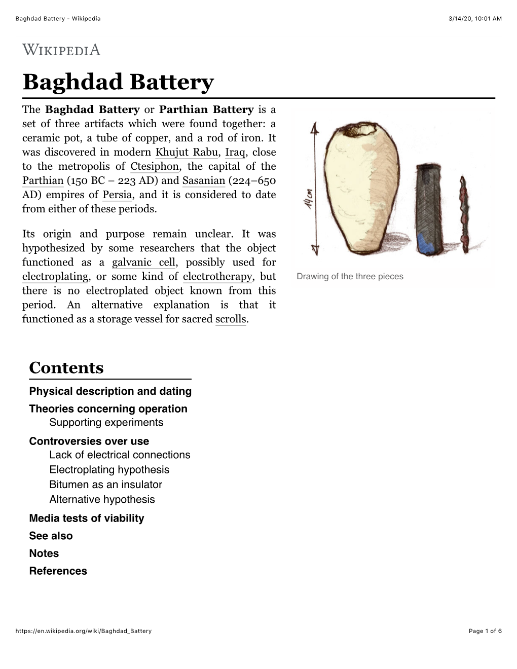 Baghdad Battery - Wikipedia 3/14/20, 10�01 AM