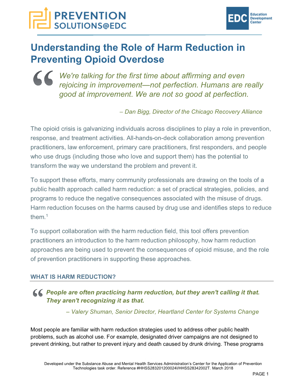 Understanding the Role of Harm Reduction in Preventing Opioid Overdose