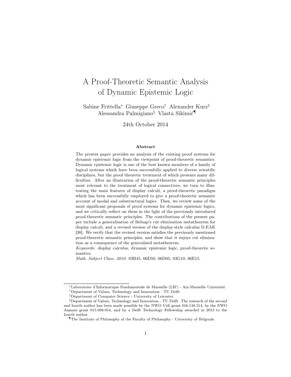 A Proof-Theoretic Semantic Analysis of Dynamic Epistemic Logic