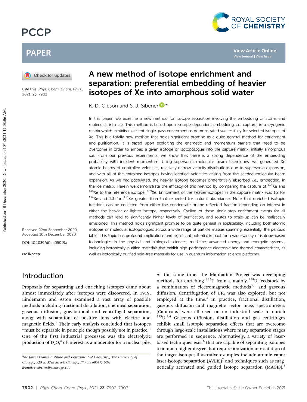 Preferential Embedding of Heavier Isotopes of Xe Into Amorphous Solid Water