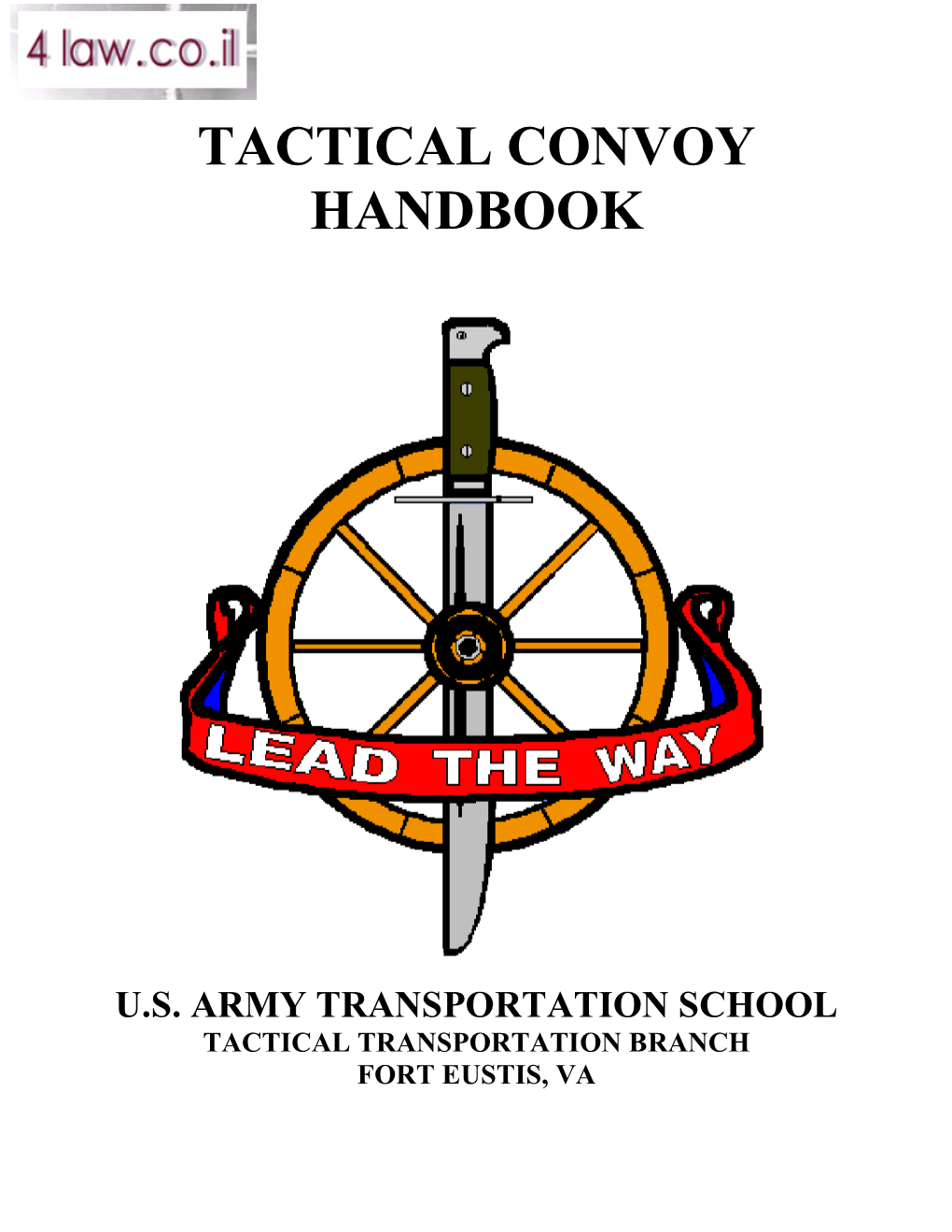 Tactical Convoy Handbook