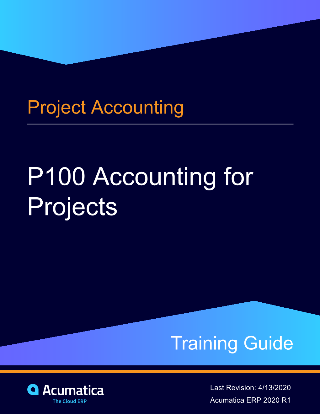 P100 Accounting for Projects 2020 R1