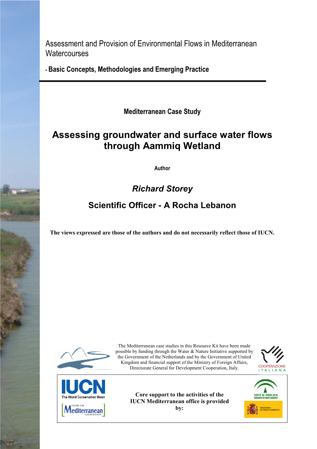 Assessing Groundwater and Surface Water Flows Through Aammiq Wetland