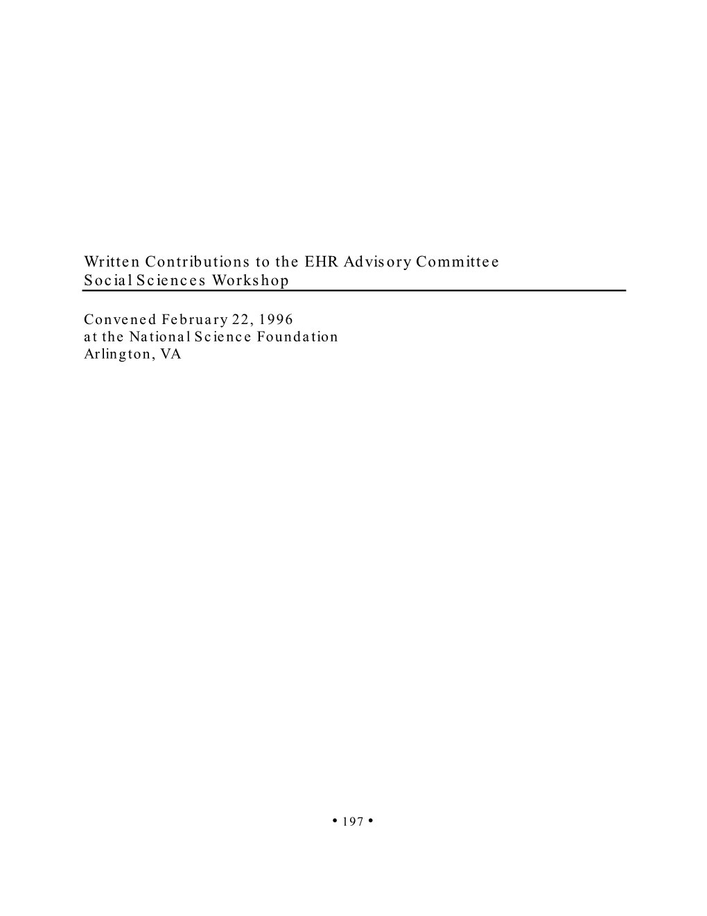 197 • Written Contributions to the EHR