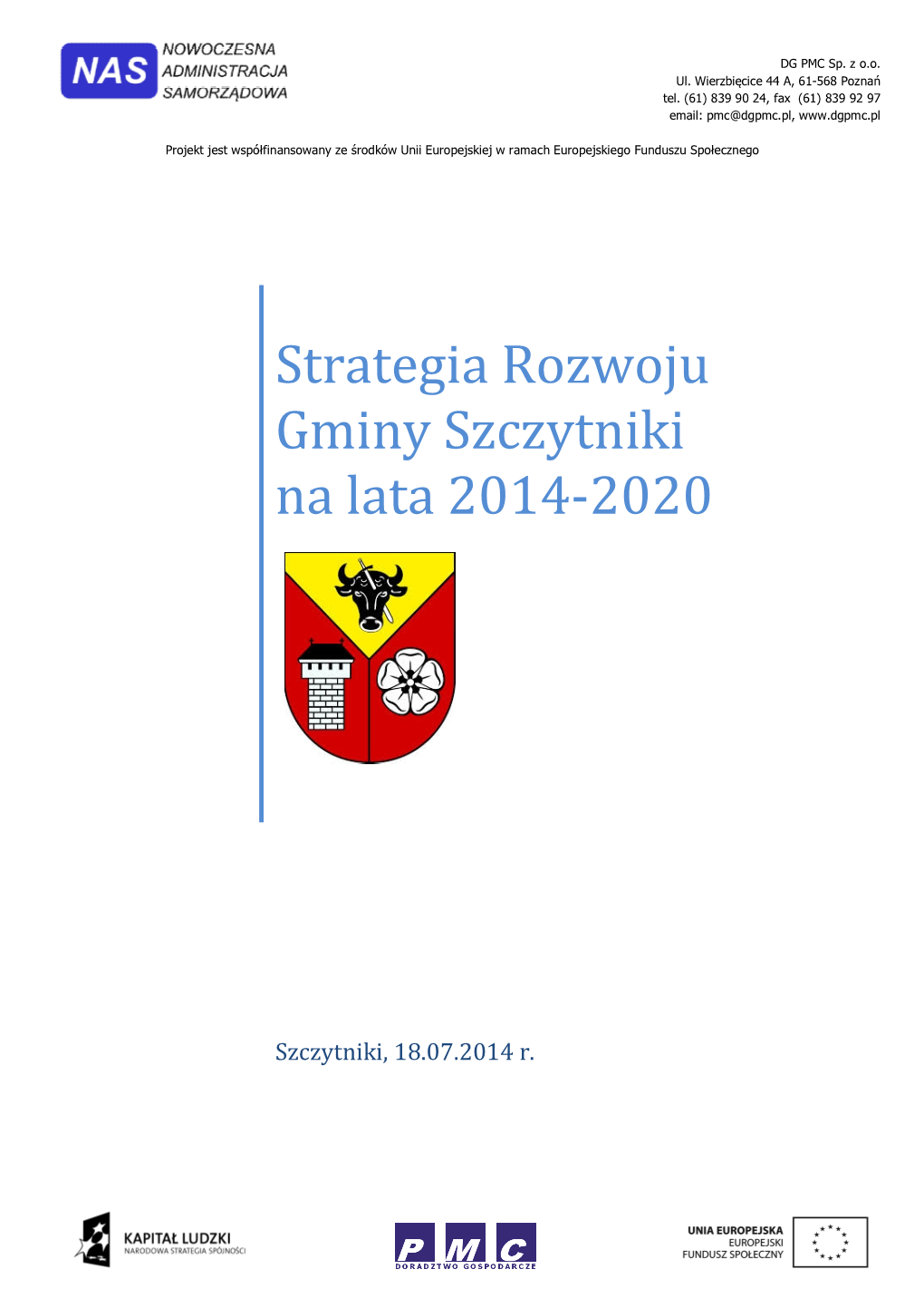 Strategia Rozwoju Gminy Szczytniki Na Lata 2014-2020