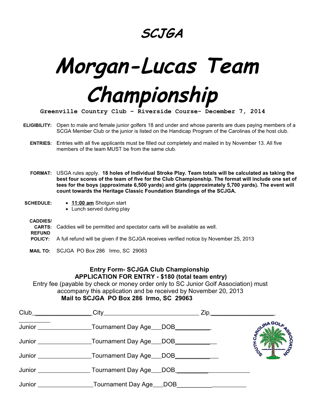 Morgan-Lucas Team Championship