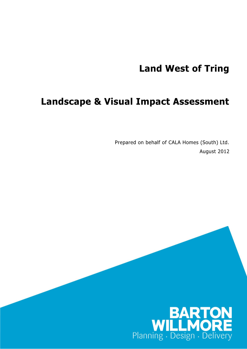 Land West of Tring Landscape & Visual Impact Assessment