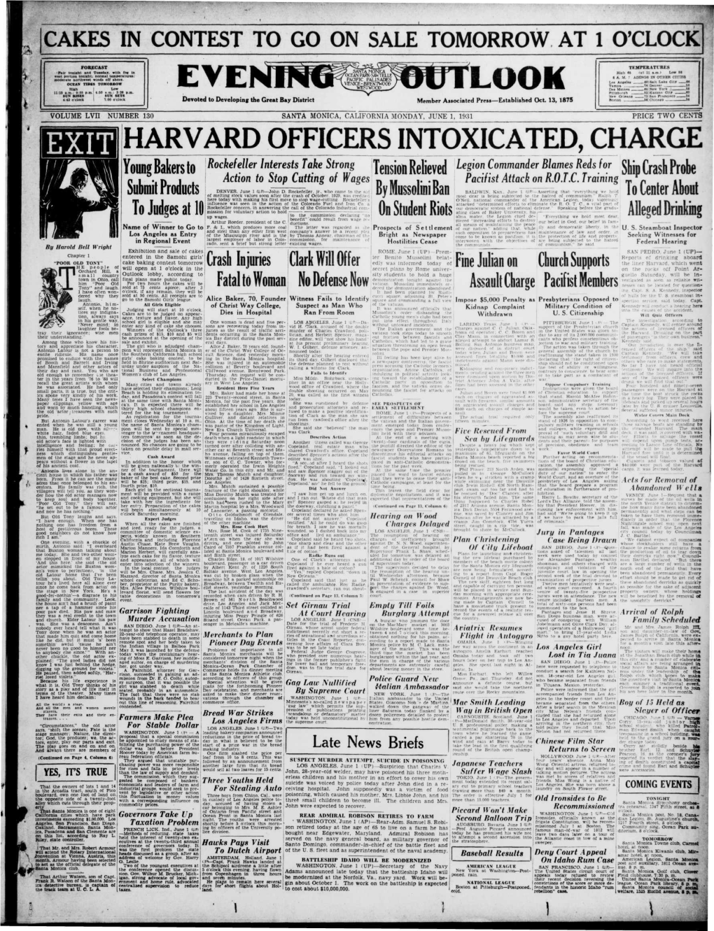 LOOK J^Gjharvard OFFICERS INTOXICATED, CHARGE