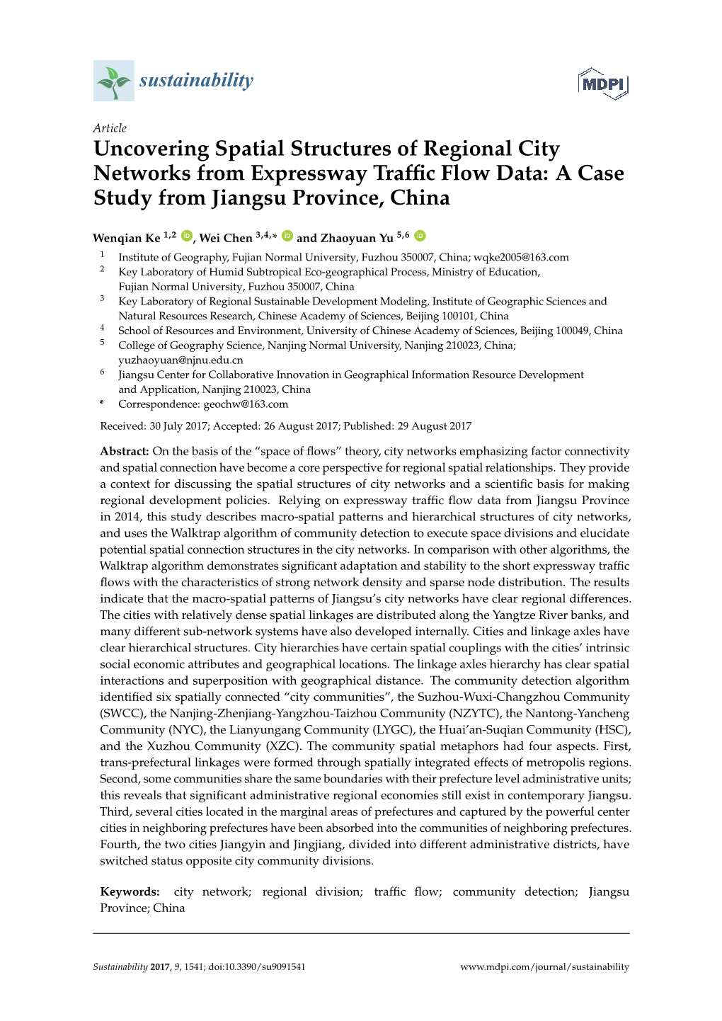 A Case Study from Jiangsu Province, China