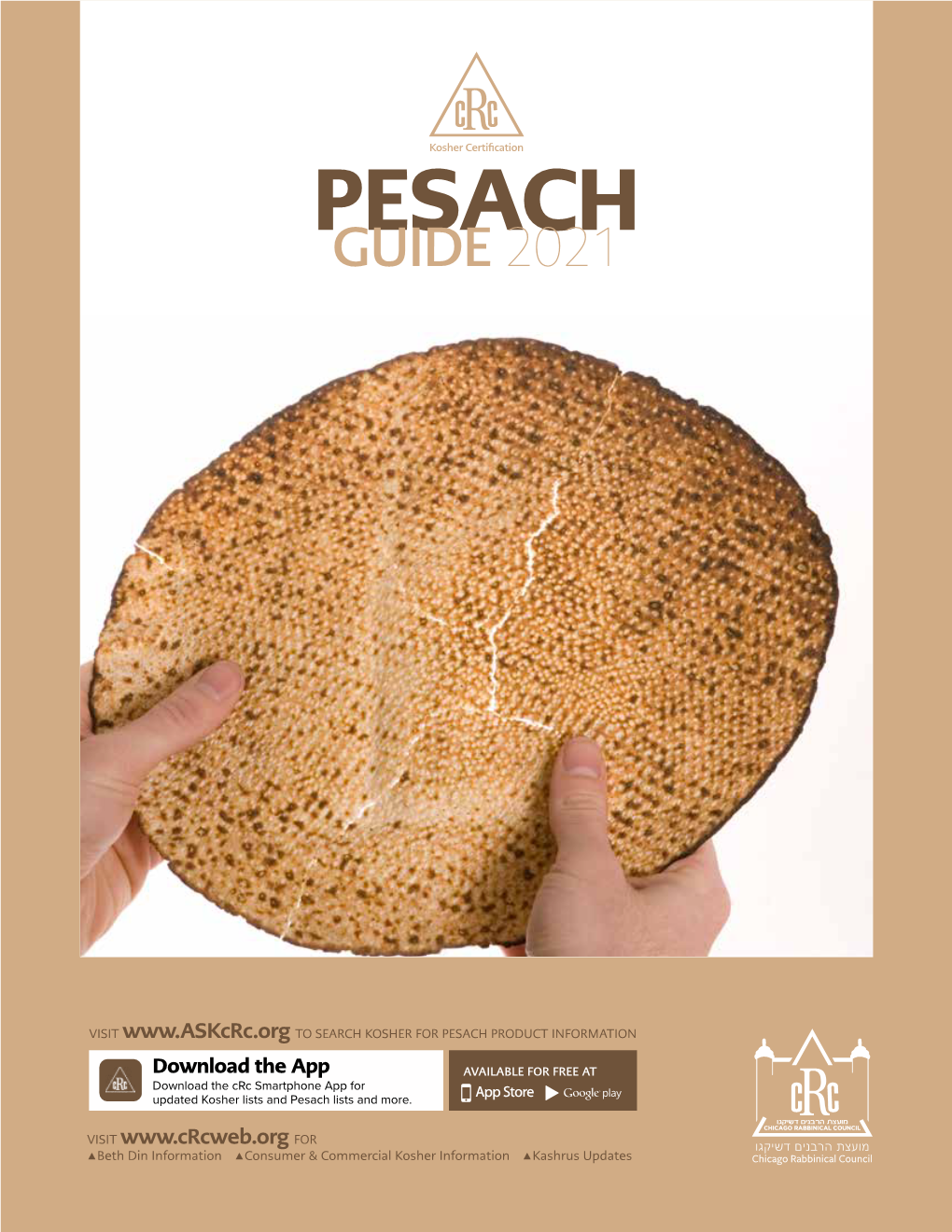 Crc Pesach Guide 2021 Final.Pdf