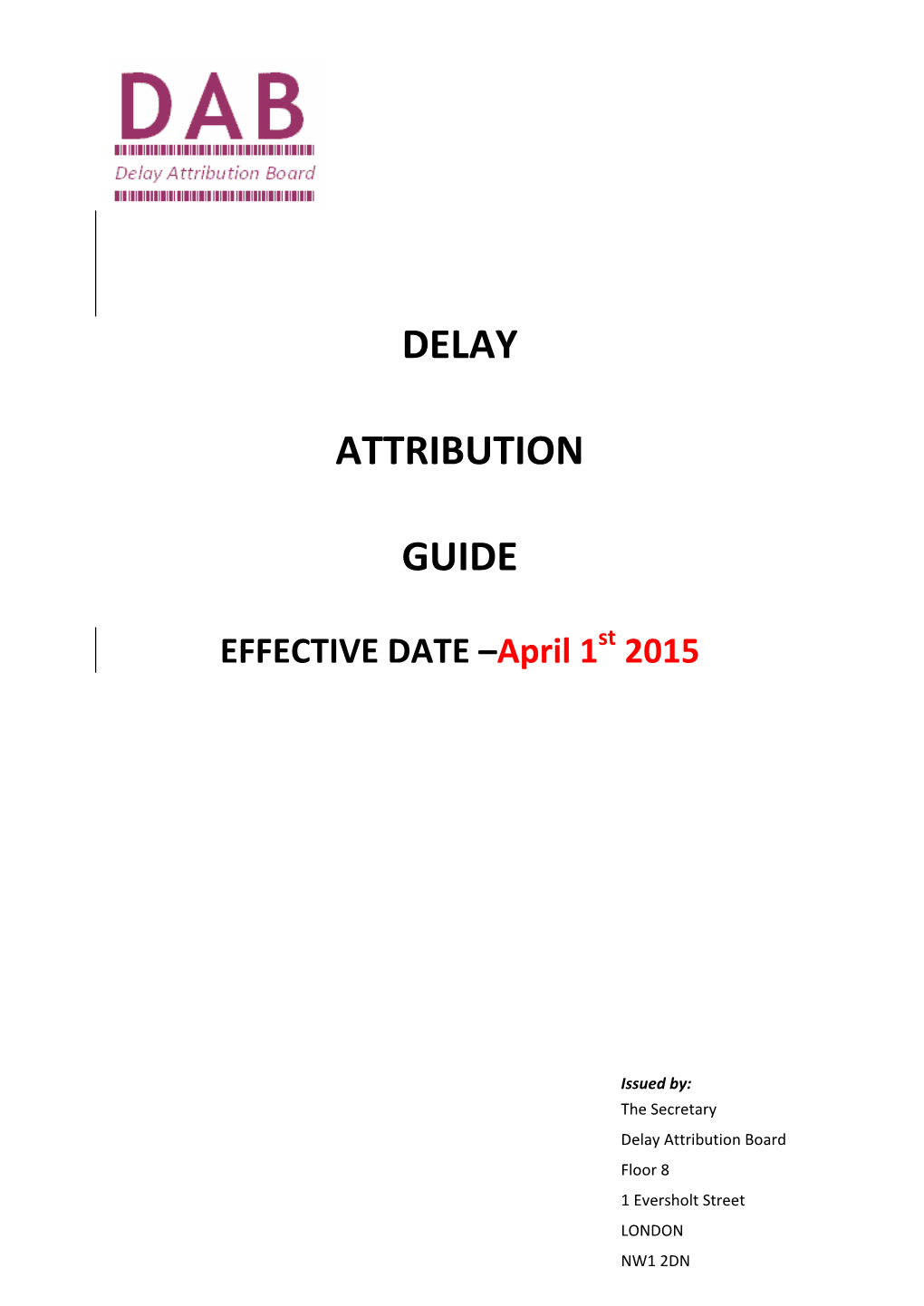 Delay Attribution Guide