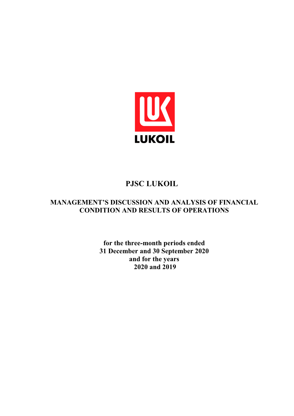 Management's Discussion and Analysis of Financial