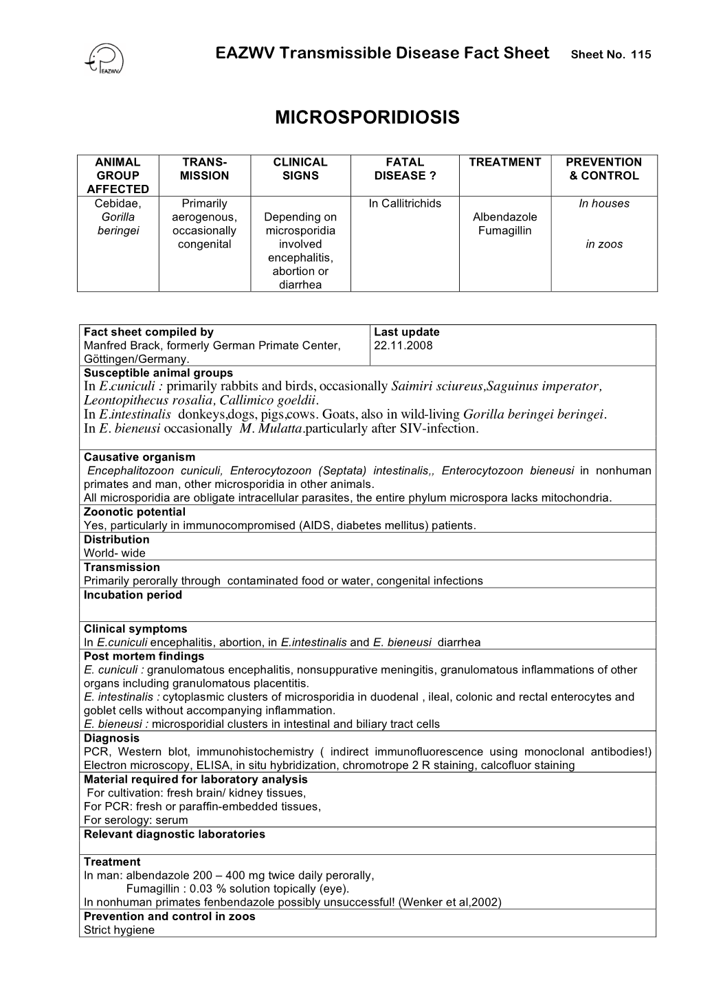 Microsporidiosis