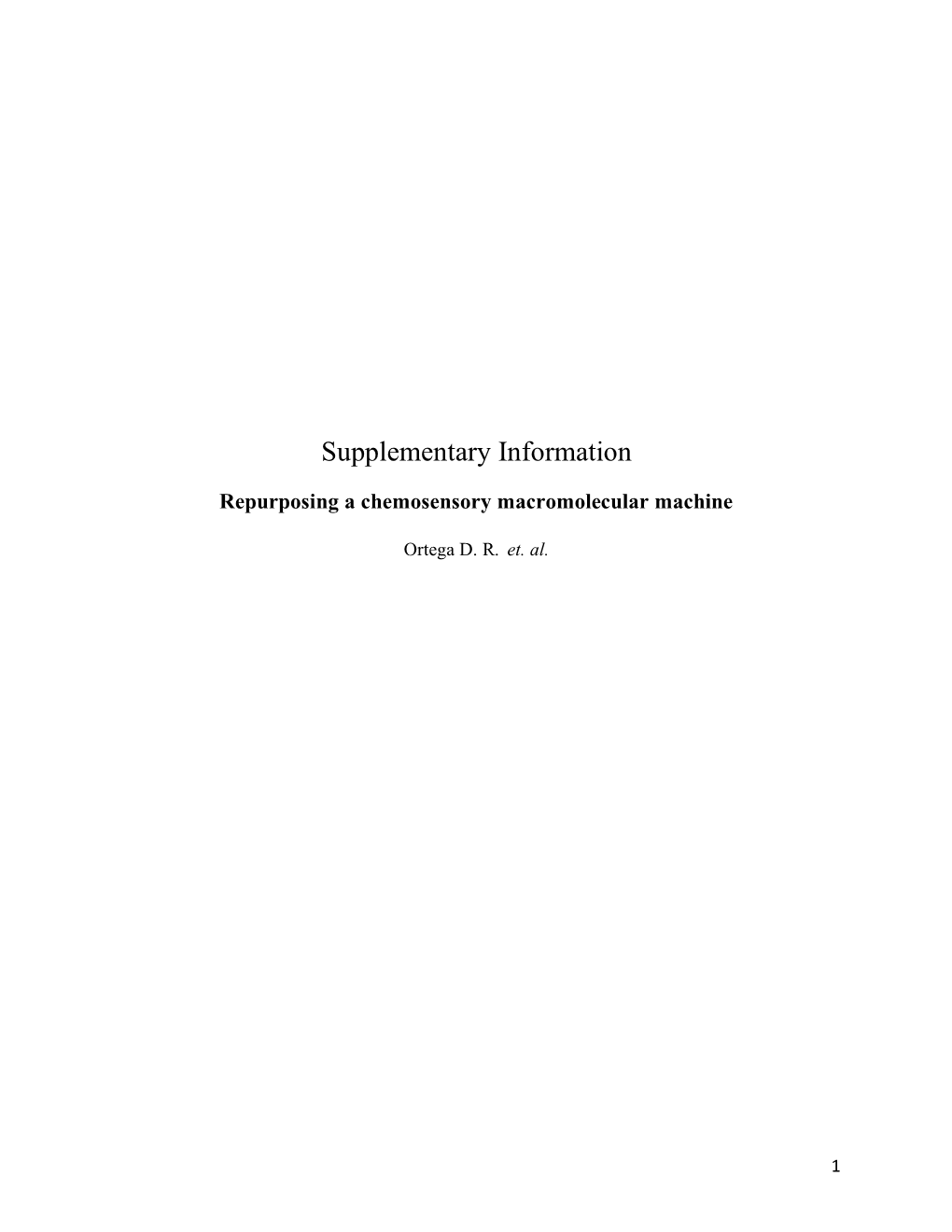 Repurposing a Chemosensory Macromolecular Machine